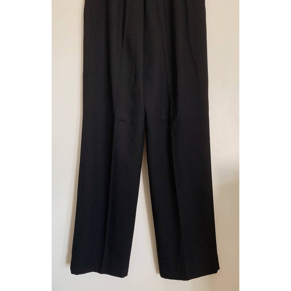 Black Vintage Tahari High Waisted Viscose Trousers 6 - Picture 6 of 6